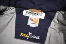 画像5: Used Carhartt FR Full Swing Quick Duck Zip Jacket Navy (5)