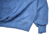 画像3: Used Jerzees Quarter Zip Blank Sweat Shirt Over Dye Indigo made in USA (3)