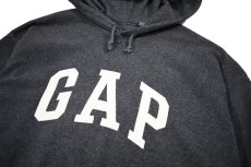 画像2: Used Gap Pullover Fleece Hoodie Charcoal (2)