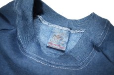 画像4: Used Fruit of the Loom Raglan Sleeve Blank Sweat Shirt Over Dye Indigo made in USA (4)