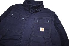 画像2: Used Carhartt FR Full Swing Quick Duck Zip Jacket Navy (2)