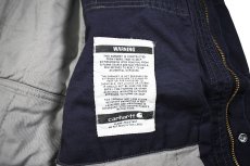 画像7: Used Carhartt FR Full Swing Quick Duck Zip Jacket Navy (7)