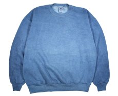 画像1: Used Jerzees Blank Sweat Shirt Over Dye Indigo made in USA (1)