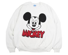 画像1: Used Disney Raglan Sleeve Print Sweat Shirt made in USA (1)