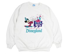 画像1: Used Disney Raglan Sleeve Print Sweat Shirt made in USA (1)