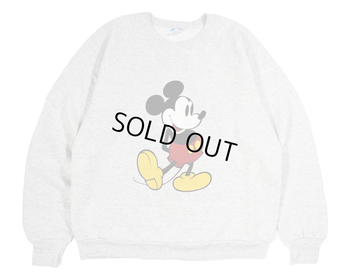 画像1: Used Disney Raglan Sleeve Print Sweat Shirt made in USA (1)