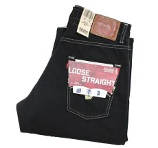 画像1: Deadstock Levi's 569 Denim Pants Over Dye Black リーバイス (1)