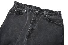 画像2: 97' Used Levi's 550 Denim Pants Black リーバイス (2)