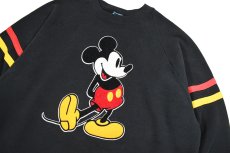 画像2: Used Disney Raglan Sleeve Print Sweat Shirt made in USA (2)