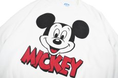 画像2: Used Disney Raglan Sleeve Print Sweat Shirt made in USA (2)