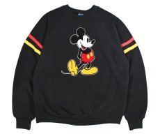 画像1: Used Disney Raglan Sleeve Print Sweat Shirt made in USA (1)