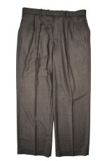 画像1: Used Perry Ellis Portfolio Pleated Slacks Brown (1)