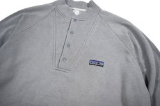 画像2: Used patagonia Regenerative Organic Pilot Cotton Snap Sweat Shirt Grey (2)