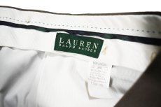 画像5: Used Lauren Ralph Lauren Pleated Slacks Dark Khaki (5)