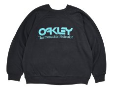 画像1: Used Oakley Raglan Sleeve Print Sweat Shirt(Tultex Body) (1)