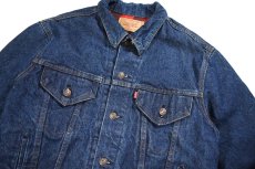 画像2: 80's Used Levi's 70411 Flannel Lined Denim Trucker Jacket made in USA (2)