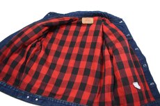 画像5: 80's Used Levi's 70411 Flannel Lined Denim Trucker Jacket made in USA (5)