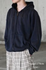 画像6: Used Carhartt Zip Sweat Hoodie Fade Navy (6)