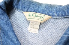 画像4: Used L.L.Bean Denim Trucker Jacket made in USA (4)