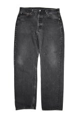 画像1: 96' Used Levi's 501 Denim Pants Black made in USA リーバイス (1)