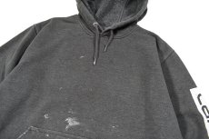 画像2: Used Carhartt Painted Pullover Sweat Hoodie Charcoal (2)