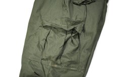 画像6: 60s Used Us Army Cotton Poplin Non Rip Jungle Fatigue Pants Olive (6)