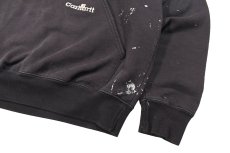 画像3: Used Carhartt Painted Pullover Sweat Hoodie Fade Black (3)