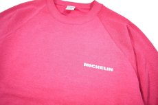 画像2: Used Raglan Sleeve Print Sweat Shirt "Michelin" made in USA (2)