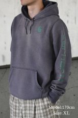 画像7: Used Carhartt Pullover Sweat Hoodie Fade Navy (7)