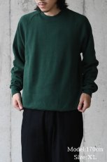 画像5: Used Jerzees Raglan Sleeve Blank Sweat Shirt Green made in USA (5)