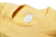 画像4: Used Raglan Sleeve Blank Sweat Shirt Yellow made in USA (4)