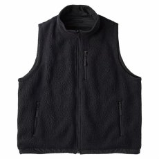 画像1: Porter Classic Liner Nylon Fleece Zip Up Vest (POLARTEC) / Weather MJ Connection Black ポータークラシック (1)