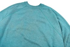 画像2: Used Tultex Raglan Sleeve Blank Sweat Shirt Fade Green made in USA (2)