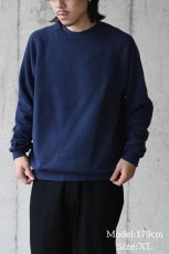 画像5: Used Jerzees Raglan Sleeve Blank Sweat Shirt Navy made in USA (5)