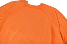 画像2: Used Tultex Raglan Sleeve Blank Sweat Shirt Orange made in USA (2)