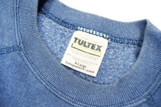 画像4: Used Tultex Raglan Sleeve Blank Sweat Shirt Blue made in USA (4)