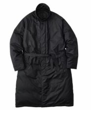 画像2: Porter Classic Sheen Nylon Bal Collar Down Coat Black ポータークラシック (2)