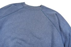 画像2: Used Tultex Raglan Sleeve Blank Sweat Shirt Blue made in USA (2)