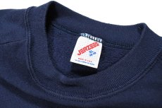 画像4: Used Jerzees Raglan Sleeve Blank Sweat Shirt Navy made in USA (4)