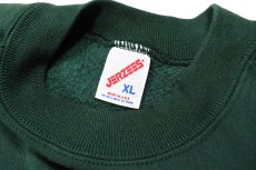 画像4: Used Jerzees Raglan Sleeve Blank Sweat Shirt Green made in USA (4)