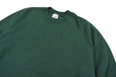 画像2: Used Jerzees Raglan Sleeve Blank Sweat Shirt Green made in USA (2)