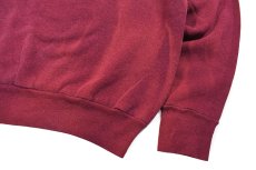 画像3: Used Pannill Raglan Sleeve Blank Sweat Shirt Fade Burgundy made in USA (3)