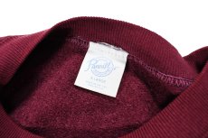 画像4: Used Pannill Raglan Sleeve Blank Sweat Shirt Fade Burgundy made in USA (4)