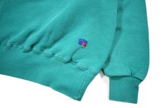 画像3: Used Russell Athletic Henley Neck Blank Sweat Shirt Emerald made in USA (3)