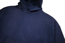 画像2: Used Russell Athletic Blank Sweat Hoodie Navy (2)