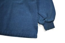 画像3: Used WEK Clothing Sweat Polo Indigo Blue made in USA (3)