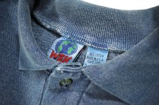 画像4: Used WEK Clothing Sweat Polo Indigo Blue made in USA (4)