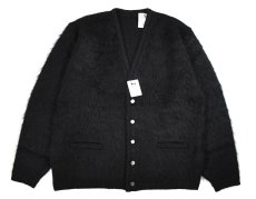 画像1: A.R.P. Shaggy Man™️ Mohair Cardigan W/Pocket Black (1)