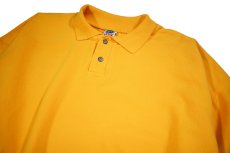 画像2: Deadstock WEK Clothing Sweat Polo Yellow made in USA (2)