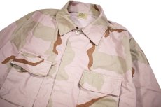 画像2: Deadstock Us Army Over Dye BDU Coat 3C Desert Camo Quartz Pink (2)